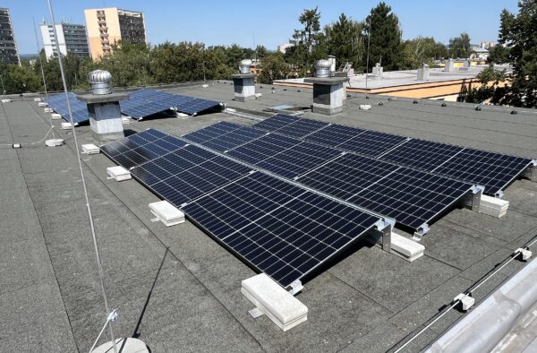 Fotovoltaická elektrárna pro bytovým dům Patrice Lumumby 13 Ostrava